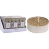Image de Theelichtset 8-delig goud met glitters
