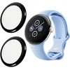 Image de Screen Protector Geschikt voor Google Pixel Watch 2 / Pixel Watch Full Cover Zwart (2-Pack)