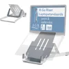 Image de R-Go Riser Basic Laptopstandaard - Ergonomisch - Opvouwbare - Verstelbare - AGR-gecertificeerd - Aluminium - 10-22 inch - Zilver