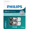 Image de Philips USB stick 3.0 32GB - Vivid - Grijs - 2 stuks - FM32FD00D