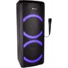 Image de N-GEAR LGP 72 - Karaoke Set - Bluetooth Party Speaker - Party Box met Microfoon - Zwart