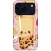 Image de Casetastic Hoesje Geschikt voor Apple iPhone 17 Pro MagSafe - Stijlvolle Beschermende Duo-layer Case - Kawaii Thee Design - Bubble Tea
