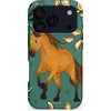 Image de Casetastic Hoesje Geschikt voor Apple iPhone 17 Pro MagSafe - Stijlvolle Beschermende Duo-layer Case - Groene bruine Paarden elegantie - Paris