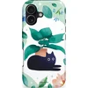 Image de Casetastic Hoesje Geschikt voor Apple iPhone 17 MagSafe - Stijlvolle Beschermende Duo-layer Case - Plantenkat
