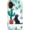 Image de Casetastic Hoesje Geschikt voor Apple iPhone 17 MagSafe - Stijlvolle Beschermende Duo-layer Case - Cactuskat