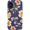 Image de Casetastic Hoesje Geschikt voor Apple iPhone 17 MagSafe - Stijlvolle Beschermende Duo-layer Case - Fluweel Bloemendesign