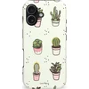 Image de Casetastic Hoesje Geschikt voor Apple iPhone 17 MagSafe - Stijlvolle Beschermende Duo-layer Case - Familie Cactus