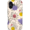 Image de Casetastic Hoesje Geschikt voor Apple iPhone 17 MagSafe - Stijlvolle Beschermende Duo-layer Case - Bloemenschets