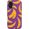 Image de Casetastic Hoesje Geschikt voor Apple iPhone 17 MagSafe - Stijlvolle Beschermende Duo-layer Case - Kawaii Bananen