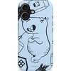 Image de Casetastic Hoesje Geschikt voor Apple iPhone 17 MagSafe - Stijlvolle Beschermende Duo-layer Case - Capibara chillen