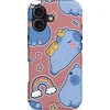 Image de Casetastic Hoesje Geschikt voor Apple iPhone 17 MagSafe - Stijlvolle Beschermende Duo-layer Case - Capibara knuffelvriend