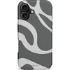 Image de Casetastic Hoesje Geschikt voor Apple iPhone 17 MagSafe - Stijlvolle Beschermende Duo-layer Case - Grijze Waves