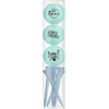 Image de Golfballen Gift Set Merry Christmas-Happy Newyear Blauw Inclusief Tees