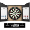 Image de KOTO - Darts Center Zwart - Classic Dartbord - Darts (6x) - Throwline - Whiteboard + Marker - Dartset - Dartkabinet