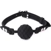 Image de Siliconen ball gag met honingraat motief