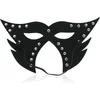 Image de Kattenmasker met uitsparing voor neus en mond - zwart