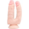 Image de Easytoys Dildo Collection Realistische Dubbele Dildo Met Zuignap - 15 cm