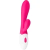 Image de EasyToys - Aurora Vibe - Rabbit Vibrator - Oplaadbaar - Spatwaterdicht - Siliconen - Vibrator - Vibrators voor Vrouwen - Sex Toys voor Vrouwen - Clitoris Stimulator - Roze en Wit