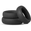 Image de Teazers - Cock en Balring Set - 3 Stuks - Sex Toys voor Mannen - Seksspeeltjes - Penisring - Cockringen - Cockring Siliconen - Zwart