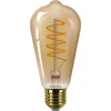 Image de Philips Vintage LED - Dimbare lamp - 25W - Extra warmwit licht: 1800K - E27 fitting - Amberkleurig glas - Lampvorm Edison: ST64