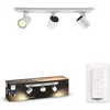 Image de Philips Hue Runner Opbouwspot - White Ambiance - GU10 - Wit - 3 x 5W - Bluetooth - incl. Dimmer Switch