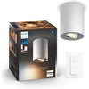 Image de Philips Hue Pillar opbouwspot - warm- tot koelwit licht - 1-spot - wit - 1 dimmer switch - GU10