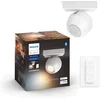 Image de Philips Hue Buckram Opbouwspot - White Ambiance - GU10 - Wit - 5,5W - Bluetooth - Incl. Dimmer Switch