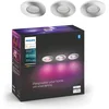 Image de Philips Hue Xamento badkamerinbouwspot - wit en gekleurd wit - 3-pack - chroom - rond
