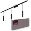 Image de Philips Hue Perifo railverlichting plafond - wit en gekleurd licht - 3 hanglampen - zwart - basisset