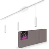 Image de Philips Hue Perifo railverlichting plafond - wit en gekleurd licht - 3 hanglampen - wit - basisset