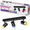 Image de WiZ Plafondlamp Imageo - Opbouwspot - 3 spots - Warm- tot Koelwit Licht - Slimme LED Verlichting - GU10 fitting - 3x 5W - Zwart - Wi-Fi