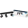 Image de WiZ Plafondlamp Imageo - Opbouwspot - 3 spots - Gekleurd en Wit Licht - Slimme LED Verlichting - GU10 fitting - 3x 5W - Zwart - Wi-Fi