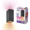 Image de WiZ Wandlamp Up and Down - 2 spots - Gekleurd en Wit Licht - Slimme LED Verlichting - GU10 fitting - 2x 5W - Zwart - Wi-Fi