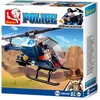 Image de Sluban Police: Helikopter Donkerblauw (m38-b0638b)