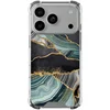 Image de Shockproof hoesje geschikt voor Apple iPhone 17 Pro - Marble jade stone - Schokbestendig - Verhoogde randen - TPU case - Extra Sterke Back Cover - Marmer - Transparant, Multi