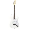 Image de Elektrische Gitaar - 3 Single-Coils - Voor Beginners - Linde Body - White - Classic Series