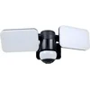 Image de ELRO LF70 Duo LED Lamp voor Buiten - Buitenlamp met Beweging Sensor - Verstelbare Panelen - 2x 10W - 1200LM - IP54 - Waterdicht - Zwart