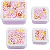 Image de A Little Lovely Company | Lunch & Snack Box Set Bloementuin