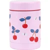 Image de A Little Lovely Company - Geïsoleerde RVS voedselpot - thermos lunchbox kinderen - Thermosbeker - BPA vrij - voedselcontainer - Kersen - roze