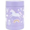 Image de A Little Lovely Company - Geïsoleerde RVS voedselpot - thermos lunchbox kinderen - Thermosbeker - BPA vrij - voedselcontainer - Eenhoorn dromen - lila
