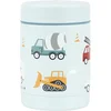 Image de A Little Lovely Company - Geïsoleerde RVS voedselpot - thermos lunchbox kinderen - Thermosbeker - BPA vrij - voedselcontainer - Voertuigen- blauw
