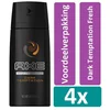 Image de Axe - Deodorant - Spray - Dark Temptation - 48h - 150ml x 4