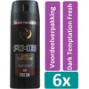 Image de Axe - Deodorant - Spray - Dark Temptation - 48h - 150ml x 6