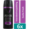 Image de Axe Deodorant Spray 150 ml Excite Fresh 6 stuks Voordeelverpakking