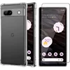 Image de Hoesje geschikt voor Google Pixel 7a - Screen Protector GlassGuard - Back Cover Case ShockGuard Transparant & Screenprotector