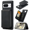 Image de CaseMe - Telefoonhoesje geschikt voor Google Pixel 8 Met Magnetische Pasjeshouder - Back Cover - Zwart