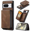 Image de CaseMe - Telefoonhoesje geschikt voor Google Pixel 8 Met Magnetische Pasjeshouder - Back Cover - Bruin