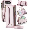 Image de CaseMe - Telefoonhoesje geschikt voor Google Pixel 9/9 Pro - Wallet Book Case met Schouder Strap - Licht Roze