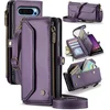 Image de CaseMe - Telefoonhoesje geschikt voor Google Pixel 9 Pro XL - Wallet Book Case met Schouder Strap - Paars