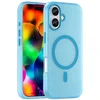 Image de Case2go - Hoesje geschikt voor Apple iPhone 17 - Back Cover - Geschikt voor Magsafe - Telefoonhoesje - Gsm Hoesje geschikt voor Apple iPhone 17 - Phone Case - Licht Blauw